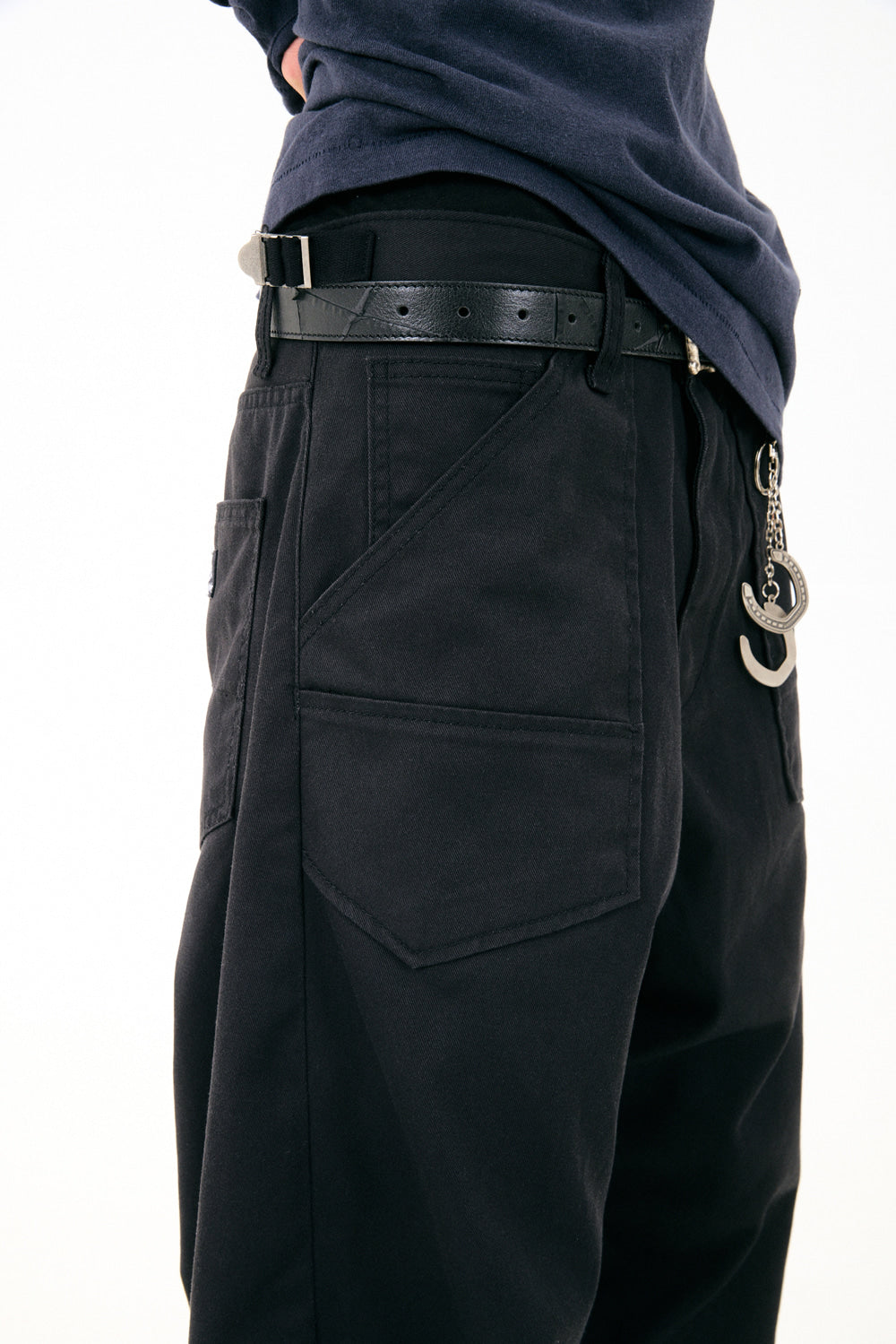 Hatchingroom - Wide Curve Carpenter Pants (Black) product image 17 | TRAB K-Fashion Australia