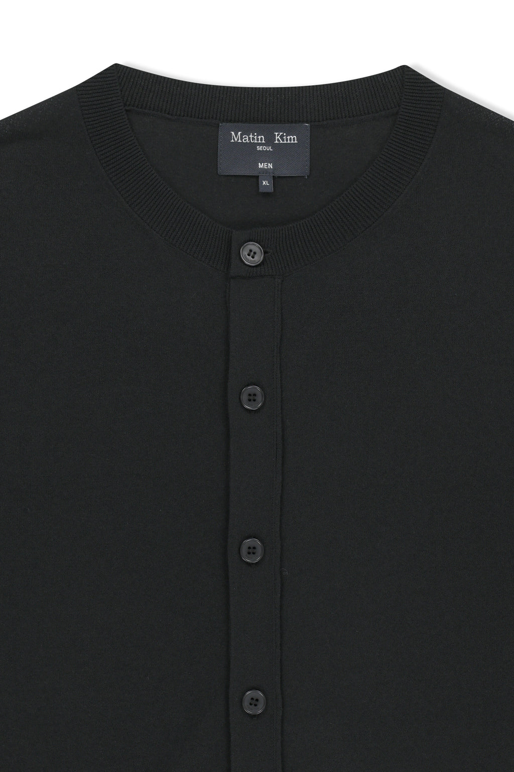 Matin Kim - Back Logo Sheer Cardigan (Black) product image 4 | TRAB K-Fashion Australia