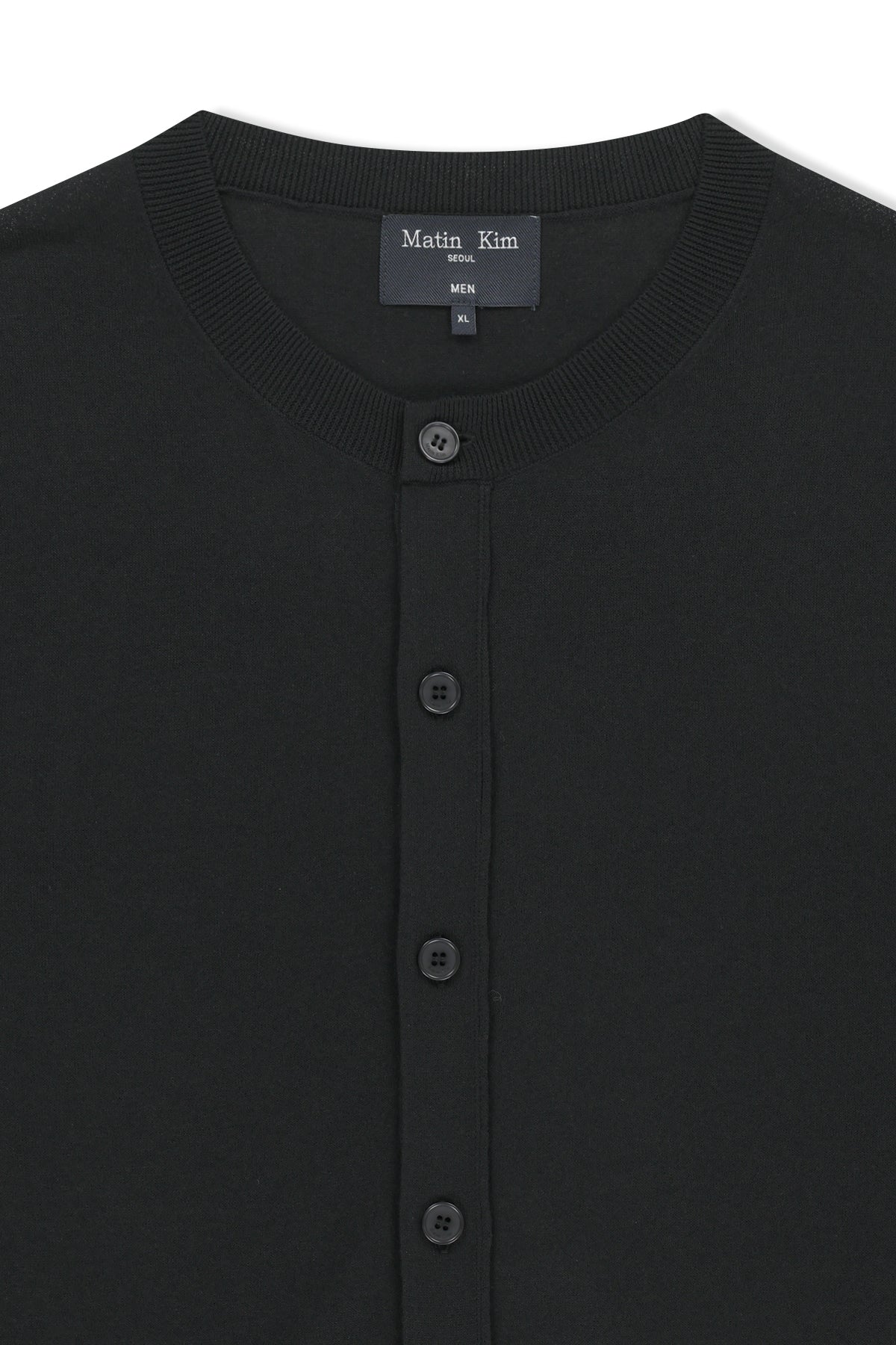 Matin Kim - Back Logo Sheer Cardigan (Black) product image 4 | TRAB K-Fashion Australia