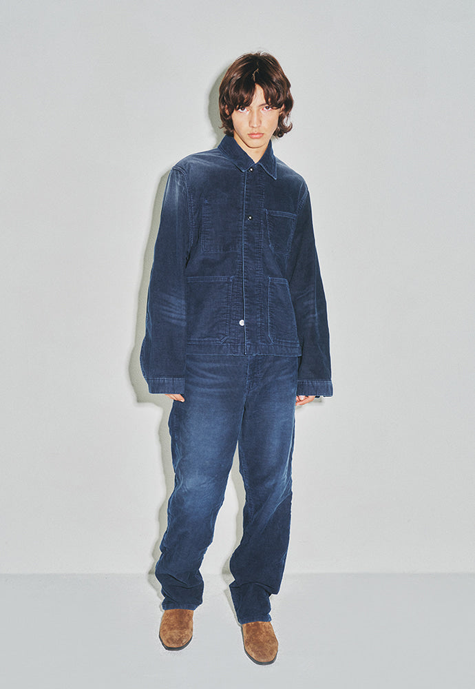 Tonywack - Indigo Garment-Dyed Corduroy Work Jacket (Faded Indigo) product image 4 | TRAB K-Fashion Australia