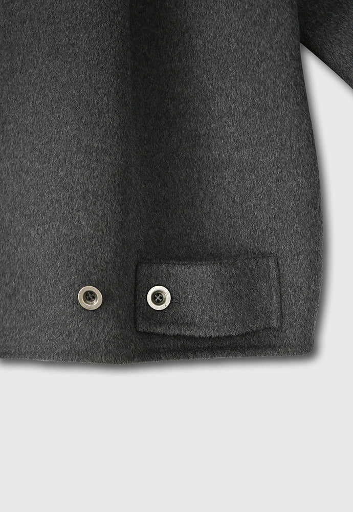 Tonywack - Handmade Cashmere Zipped Blouson Jacket (Charcoal) product image 14 | TRAB K-Fashion Australia