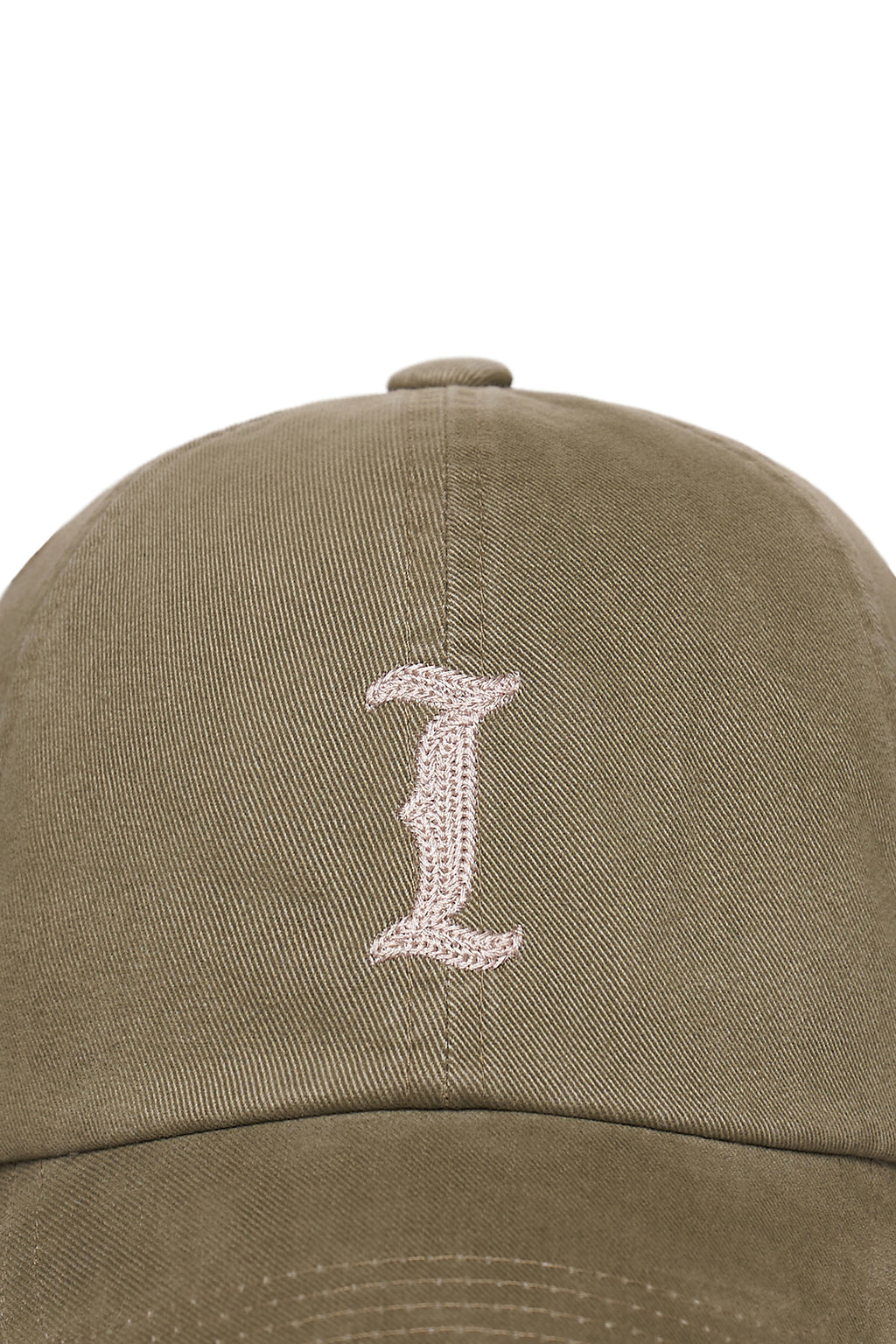 Matin Kim - Matin Initial Ball Cap (Light Khaki) product image 3 | TRAB K-Fashion Australia