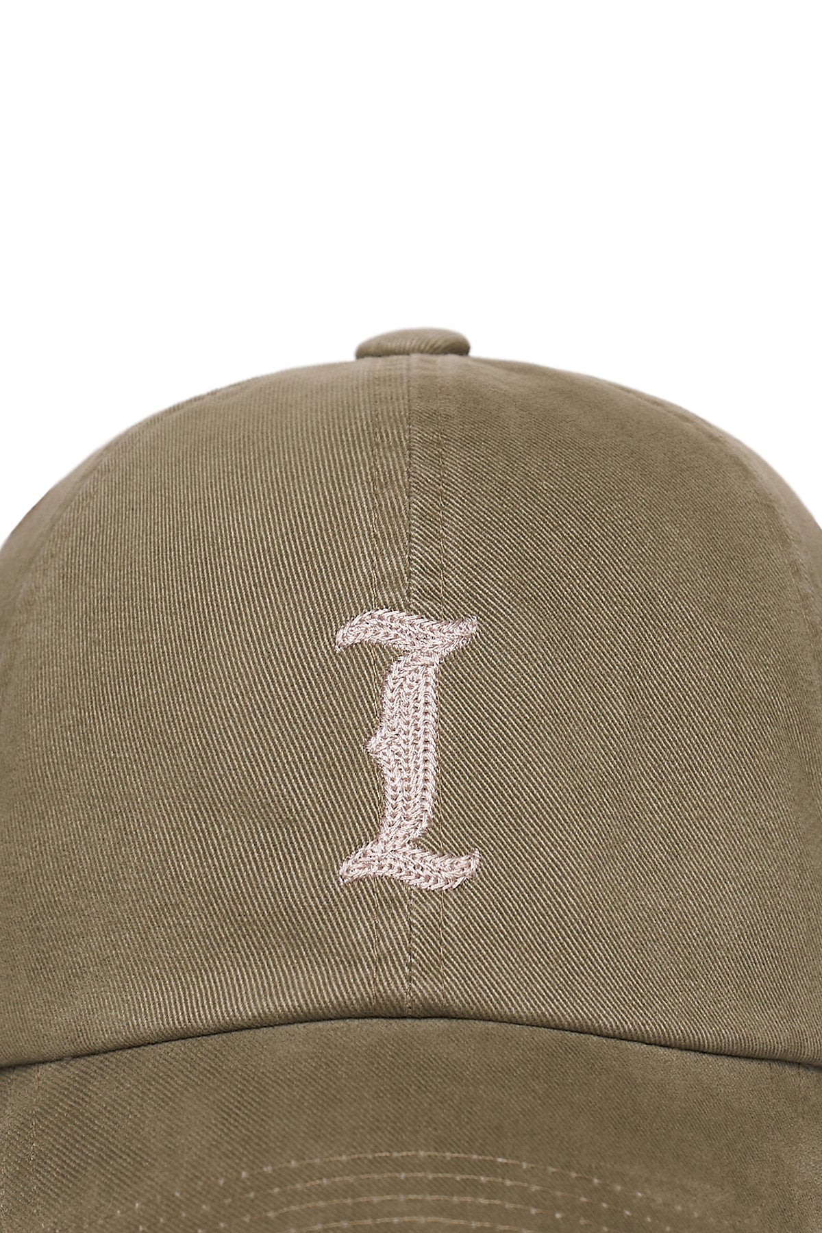 Matin Kim - Matin Initial Ball Cap (Light Khaki) product image 3 | TRAB K-Fashion Australia