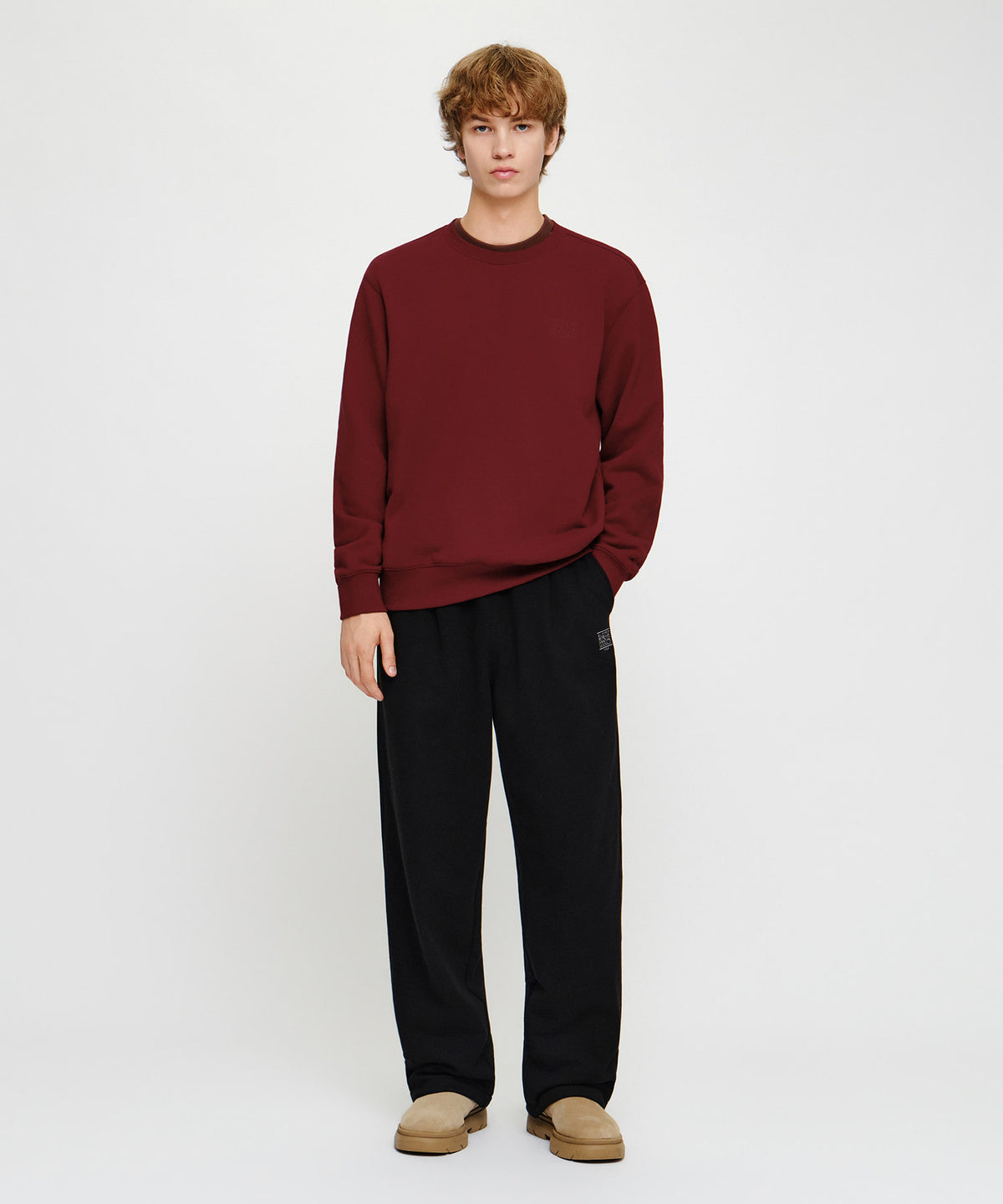 Marithe & Francois Girbaud - One Tuck Wide Sweat Joggers (brushed) (Black) product image 3 | TRAB K-Fashion Australia