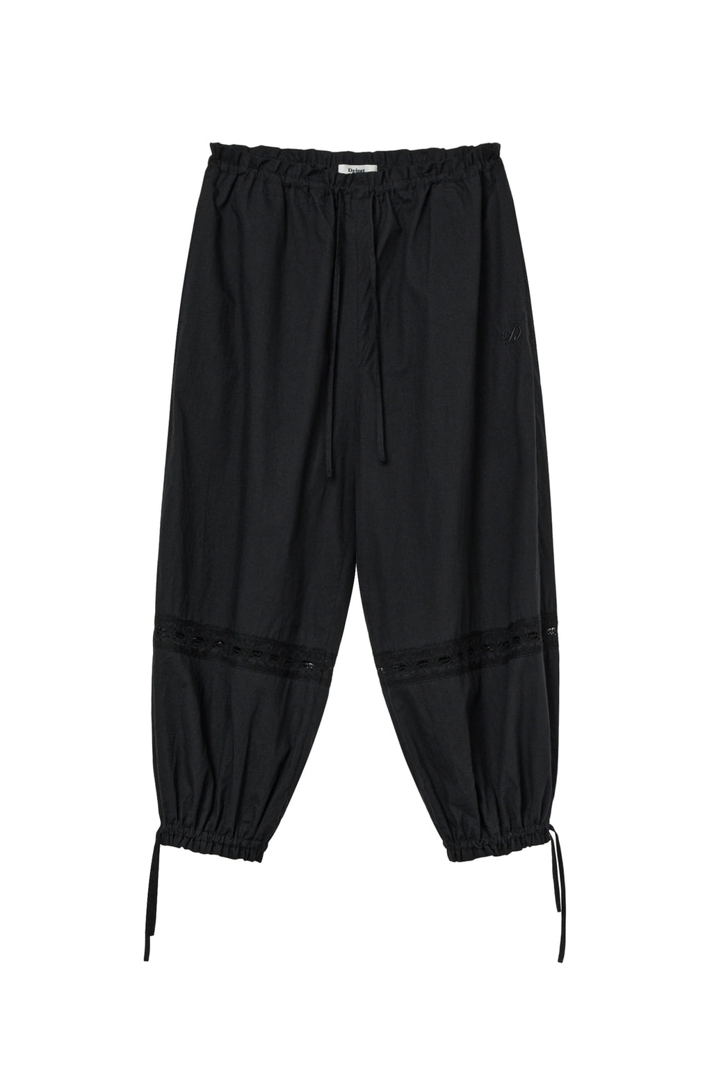 Deinet - Lace Detailed Balloon Pants (Black) product image 11 | TRAB K-Fashion Australia