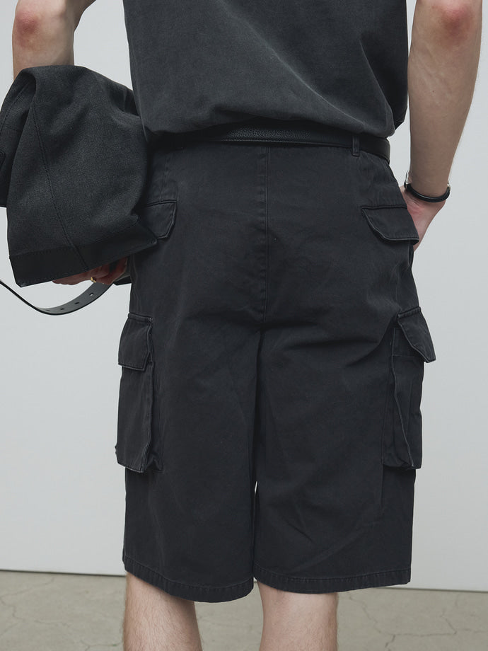 Tonywack - Garment-Dyed Cotton Cargo Shorts (Carbon) product image 8 | TRAB K-Fashion Australia