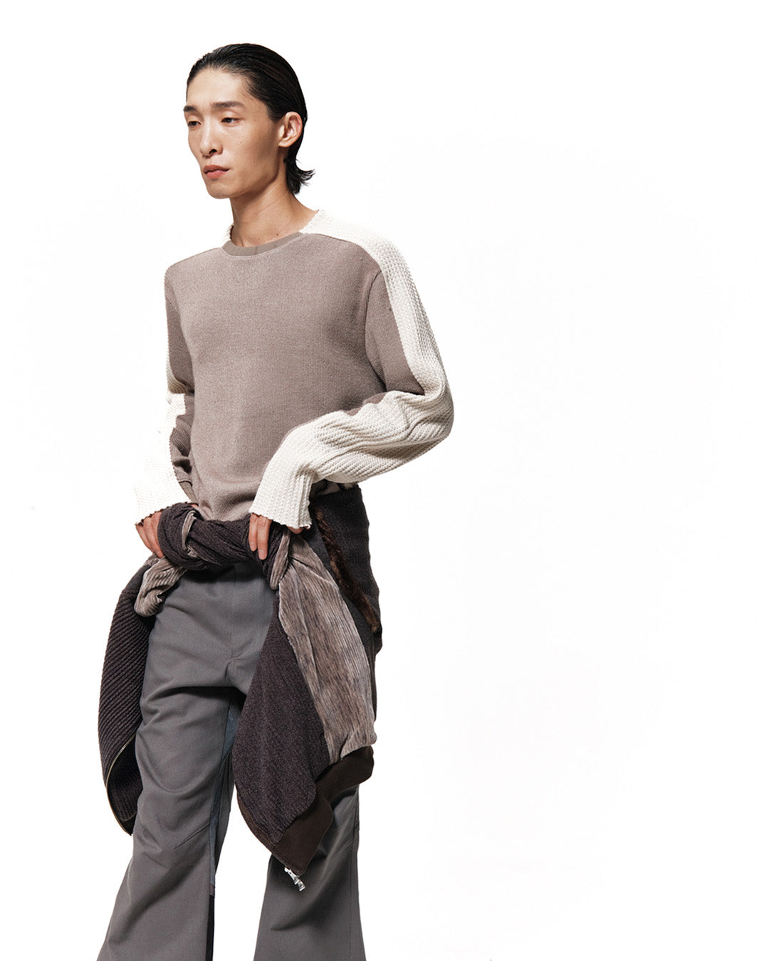 XLIM - Ep.8 01 Knit (Dusty Grey / Light Brown) product image 12 | TRAB K-Fashion Australia