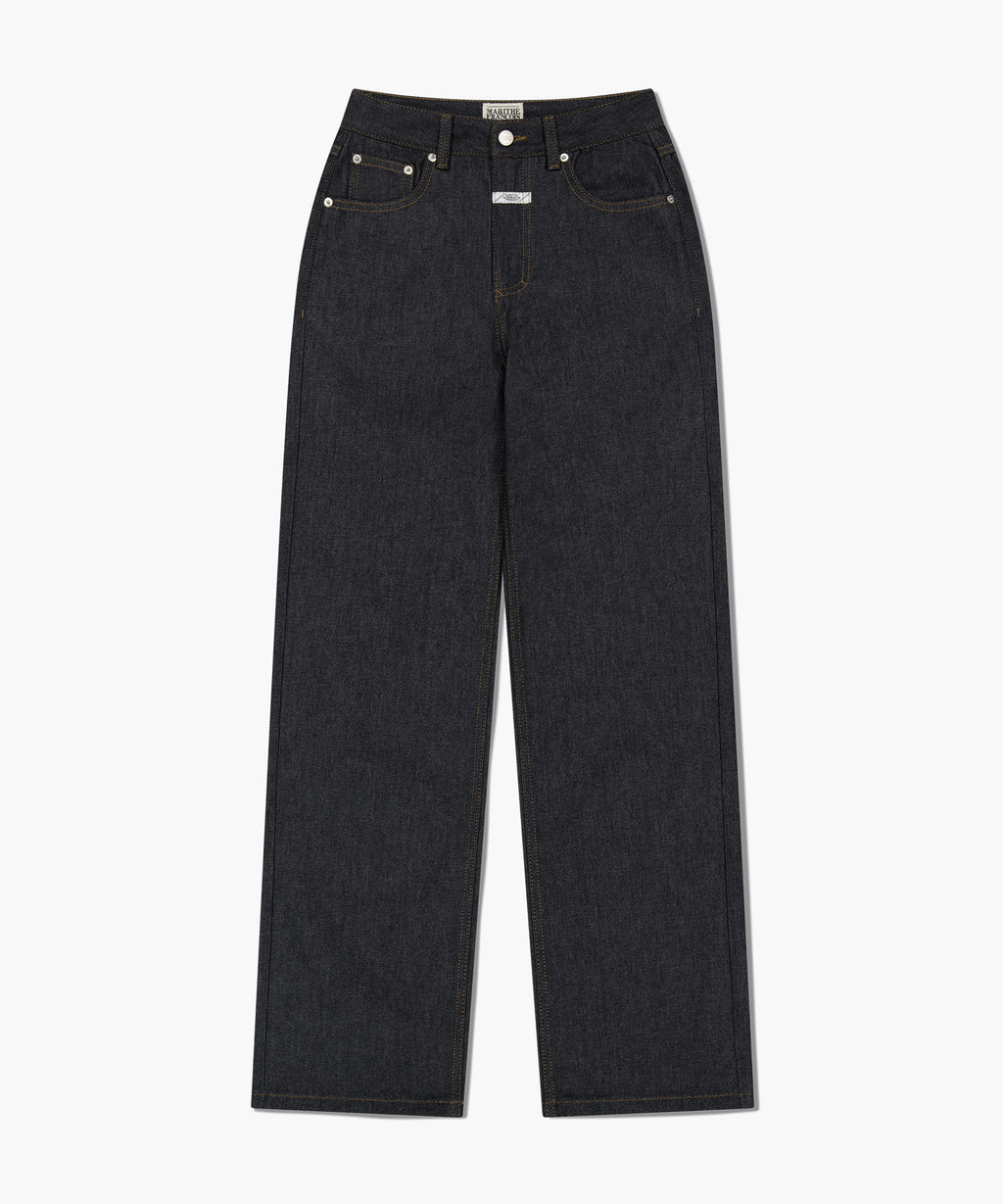 Marithe & Francois Girbaud - Straight Fit Raw Denim Pants (Blue) product image 6 | TRAB K-Fashion Australia