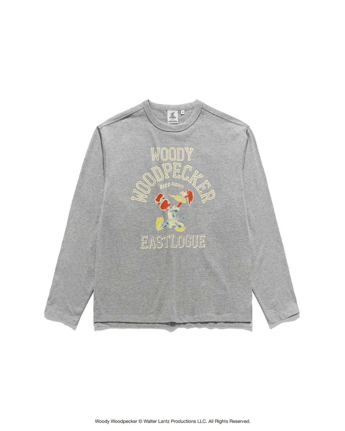 Eastlogue - Fight Woody Flocking L.s T-shirts (Melange Grey) product image 1 | TRAB K-Fashion Australia