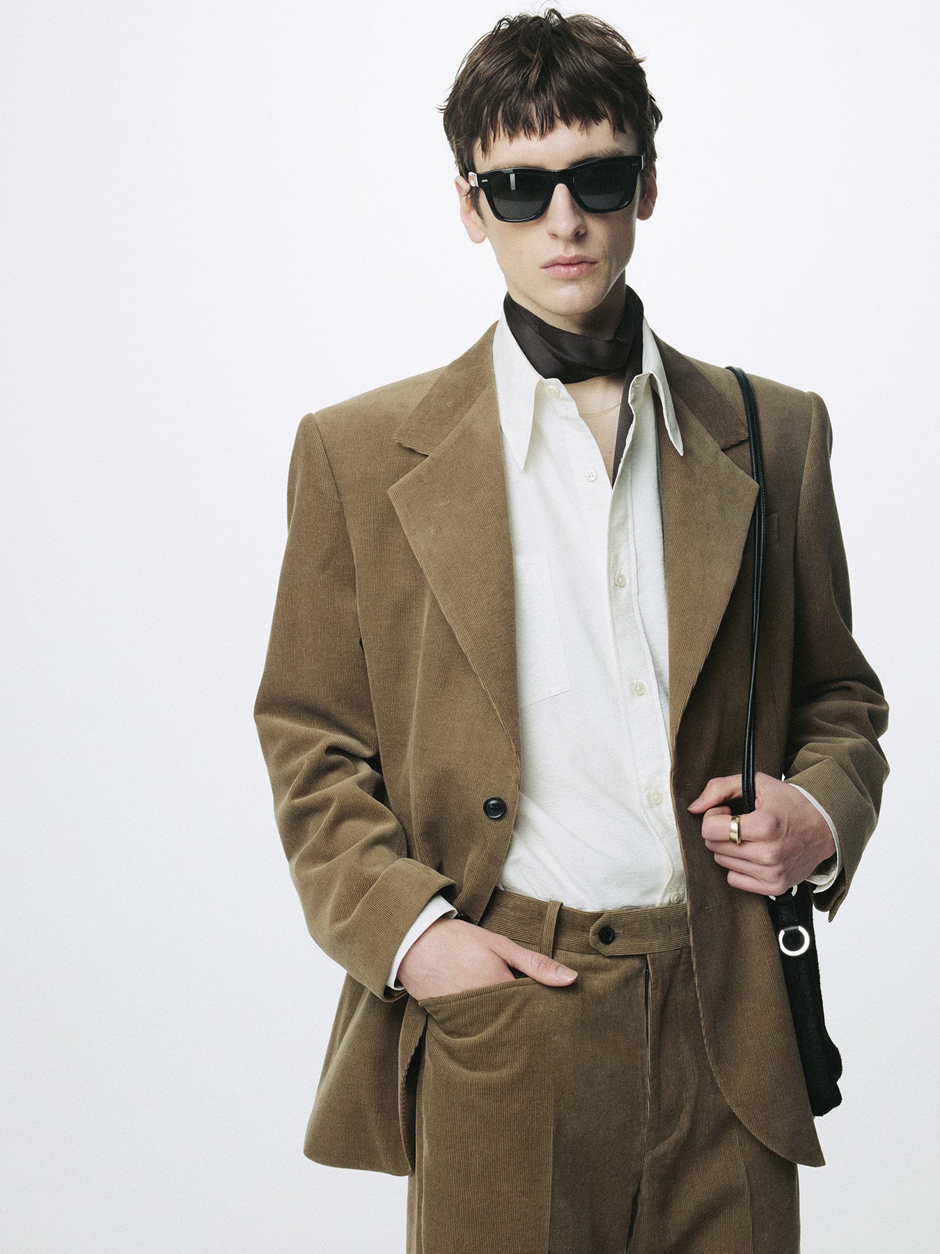 Tonywack - Corduroy Single-Breasted Jacket (Beige Taupe) product image 5 | TRAB K-Fashion Australia