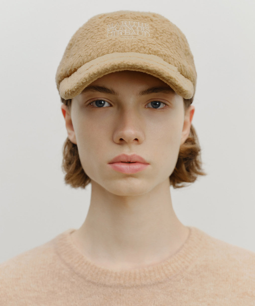 Marithe & Francois Girbaud - Classic Logo Fleece Ball Cap (Dark Beige) product image 4 | TRAB K-Fashion Australia