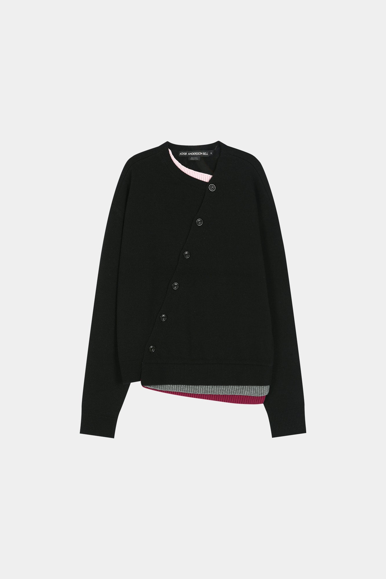 Andersson Bell - Layered Cardigan (Black) product image 9 | TRAB K-Fashion Australia
