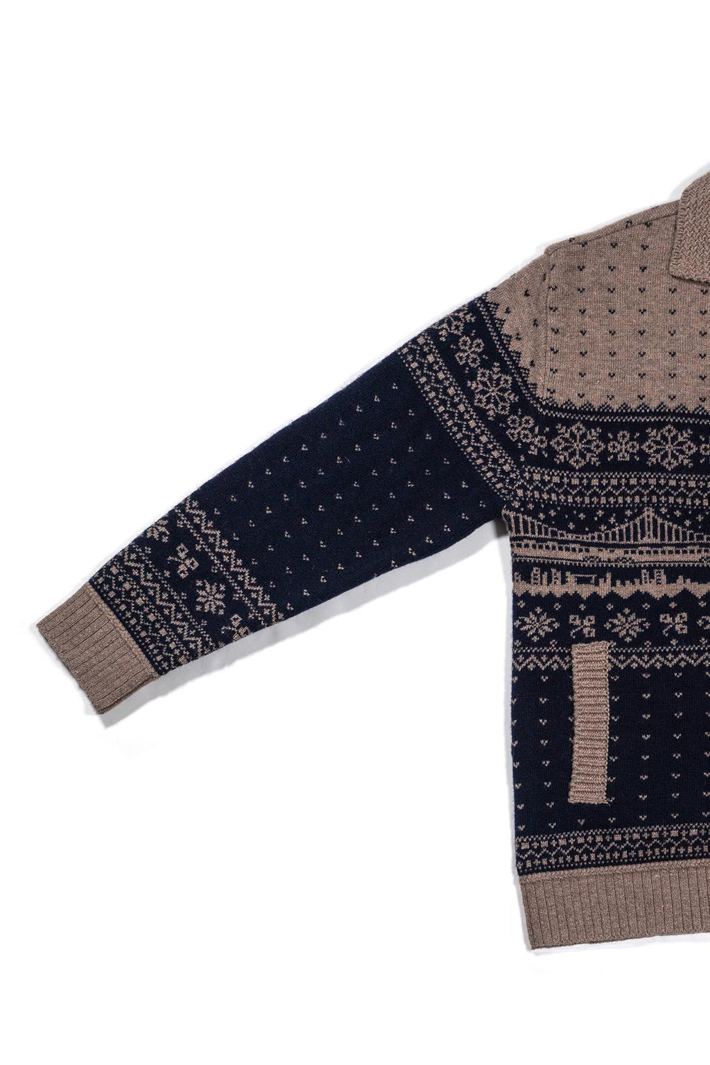 Ioedle - City Bound Wool Collar Knit Cardigan (Navy) product image 6 | TRAB K-Fashion Australia