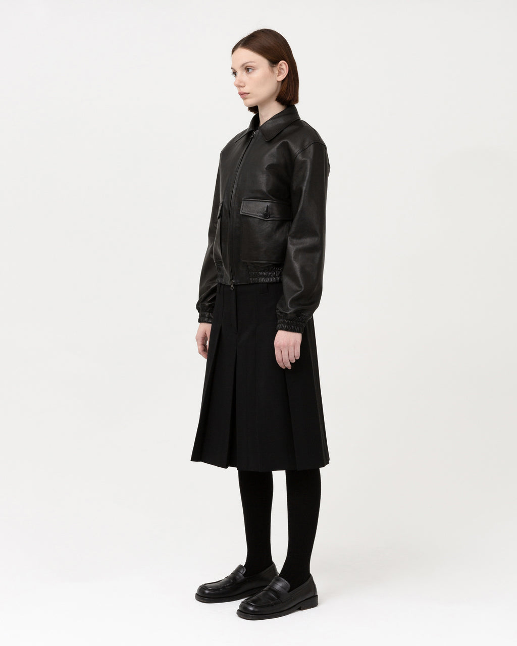 Brownyard - A-2 Leather Jacket (Black) product image 6 | TRAB K-Fashion Australia