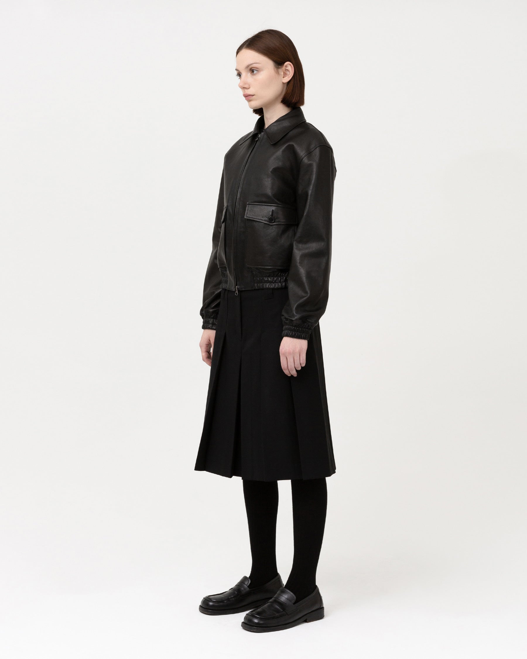 Brownyard - A-2 Leather Jacket (Black) product image 6 | TRAB K-Fashion Australia