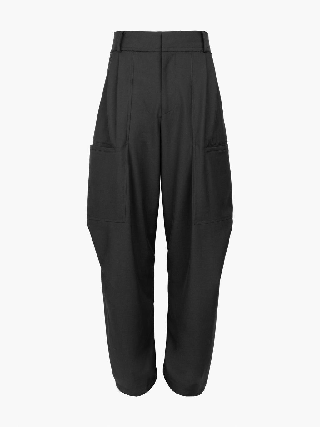 Jiyong Kim - Raw Edged 3D Pocket Trousers (Black) product image 8 | TRAB K-Fashion Australia