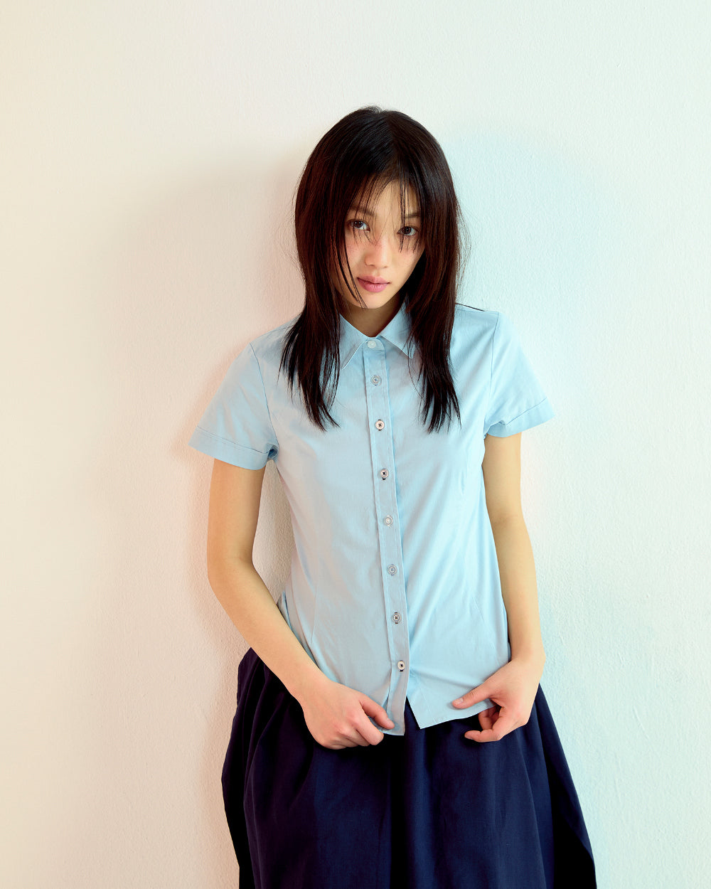 Coyseio - Nana Half Shirt (Sky Blue) product image 5 | TRAB K-Fashion Australia