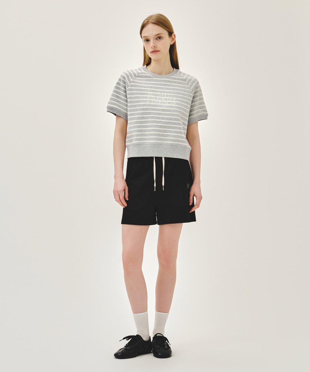 Marithe & Francois Girbaud - Vintage Classic Logo Sweat Shorts (Black) product image 3 | TRAB K-Fashion Australia