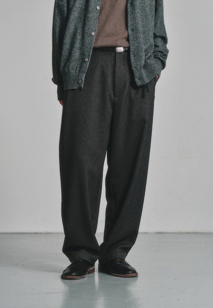 Art if acts - Comfy Side Tuck Curved Trousers (Charcoal) product image 1 | TRAB K-Fashion Australia