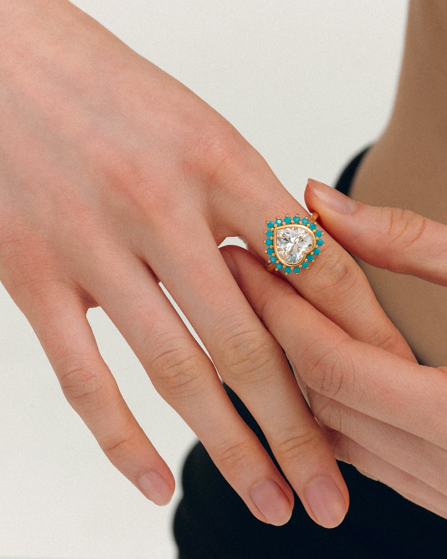 Numbering - Chunky Heart Ring #3470 product image 3 | TRAB K-Fashion Australia