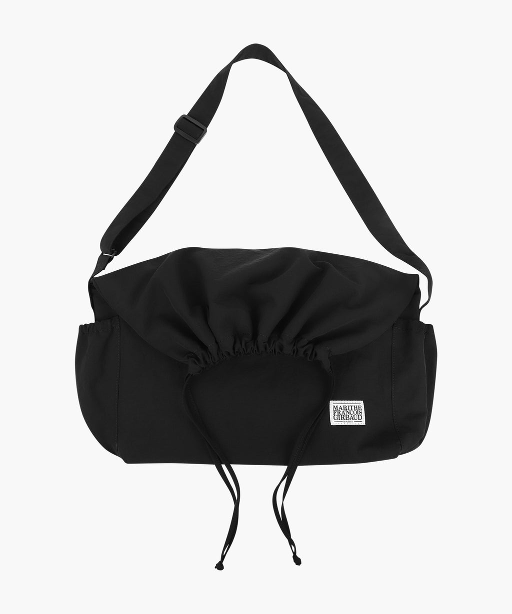 Marithe & Francois Girbaud - Classic Logo String Nylon Cross Bag (Black) product image 1 | TRAB K-Fashion Australia