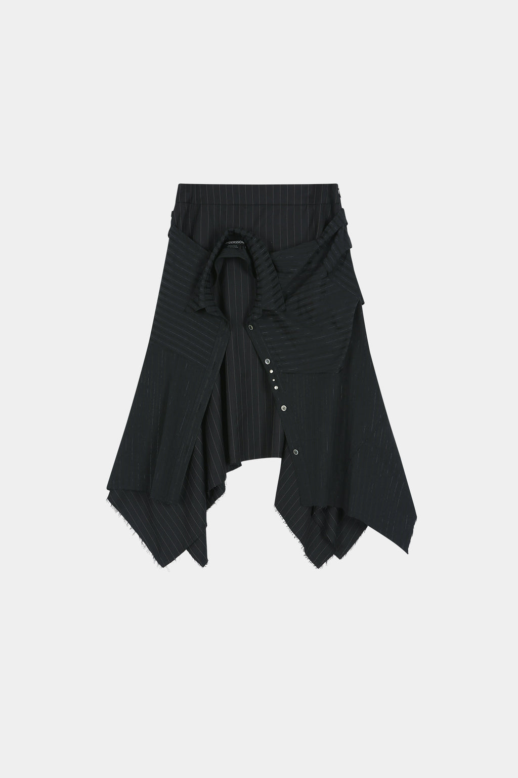 Andersson Bell - Sue Wrapped Shirt Asymmetric Skirt (black) (Black) product image 10 | TRAB K-Fashion Australia