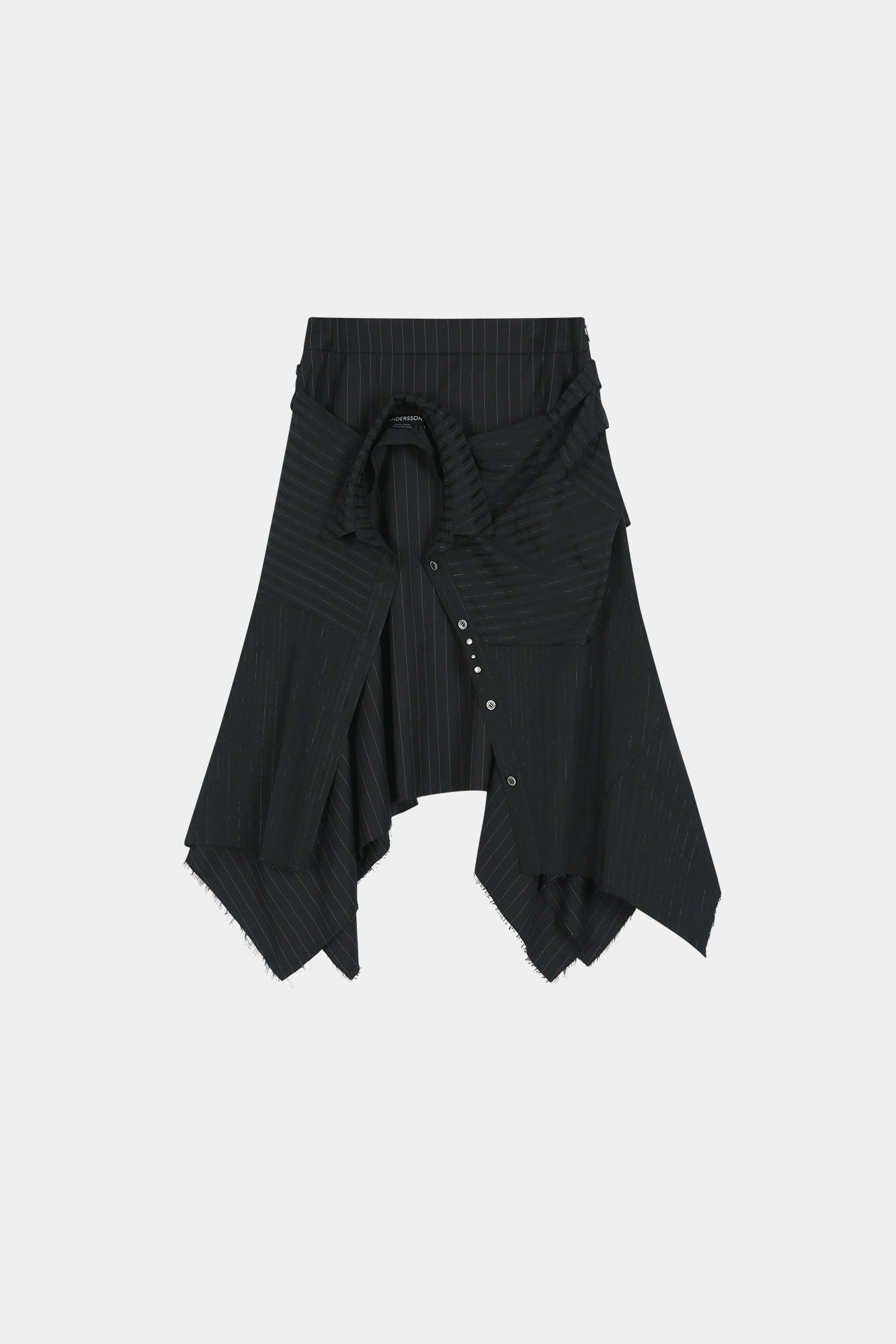 Andersson Bell - Sue Wrapped Shirt Asymmetric Skirt (black) (Black) product image 10 | TRAB K-Fashion Australia