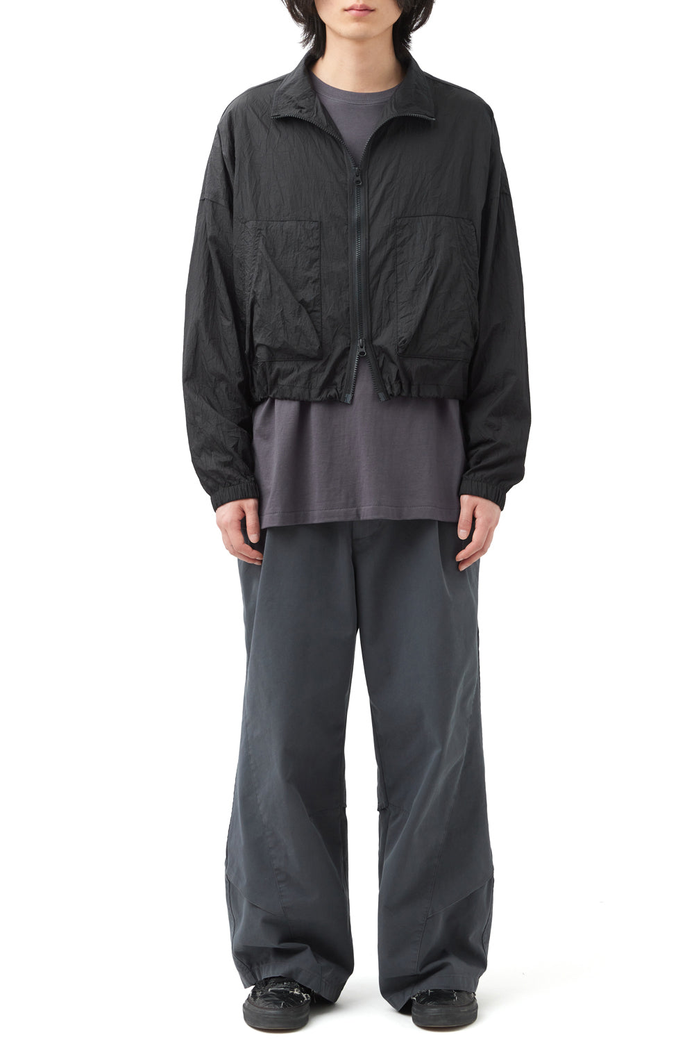 Hatchingroom - Bolero Jacket Creased (Black) product image 4 | TRAB K-Fashion Australia