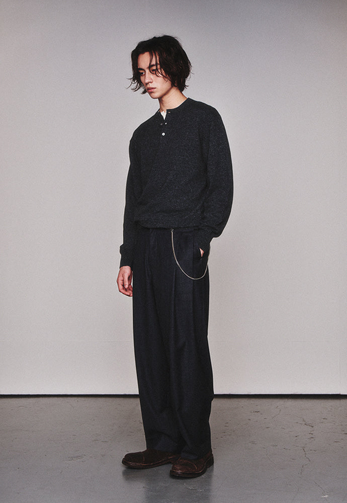 Art if acts - Henley Sweater (Charcoal) product image 2 | TRAB K-Fashion Australia