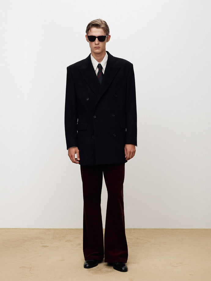 Tonywack - Wool And Cashmere Double-Breasted Tailored Jacket (Black) product image 4 | TRAB K-Fashion Australia