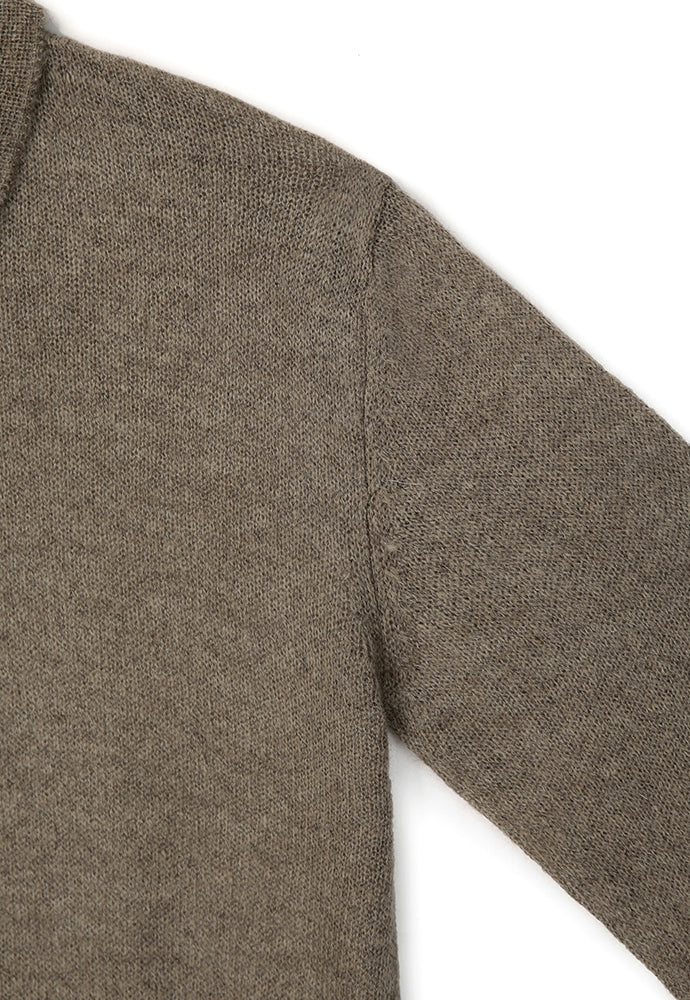 Tonywack - Italian Fabric Brushed Mohair Polo Knit (Mocha Brown) product image 8 | TRAB K-Fashion Australia