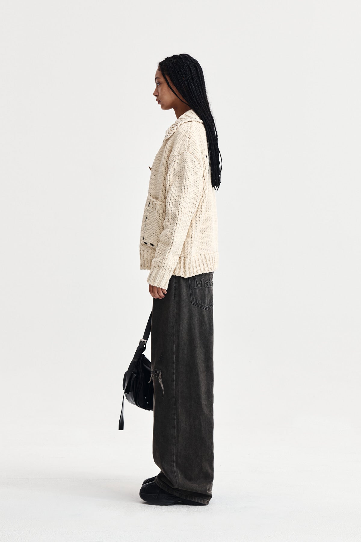 Matin Kim - Handmade Collar Knit Cardigan (Butter) product image 6 | TRAB K-Fashion Australia