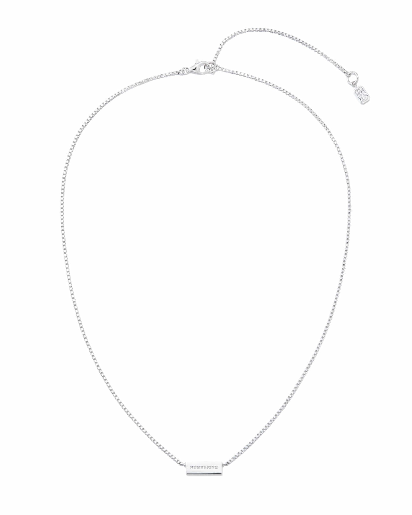 Numbering - Side Pave Bar Necklace #3726 product image 6 | TRAB K-Fashion Australia