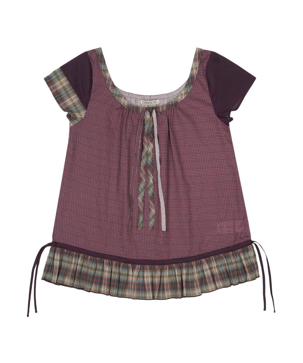 Coyseio - Strap Shirring Blouse (Purple) product image 15 | TRAB K-Fashion Australia