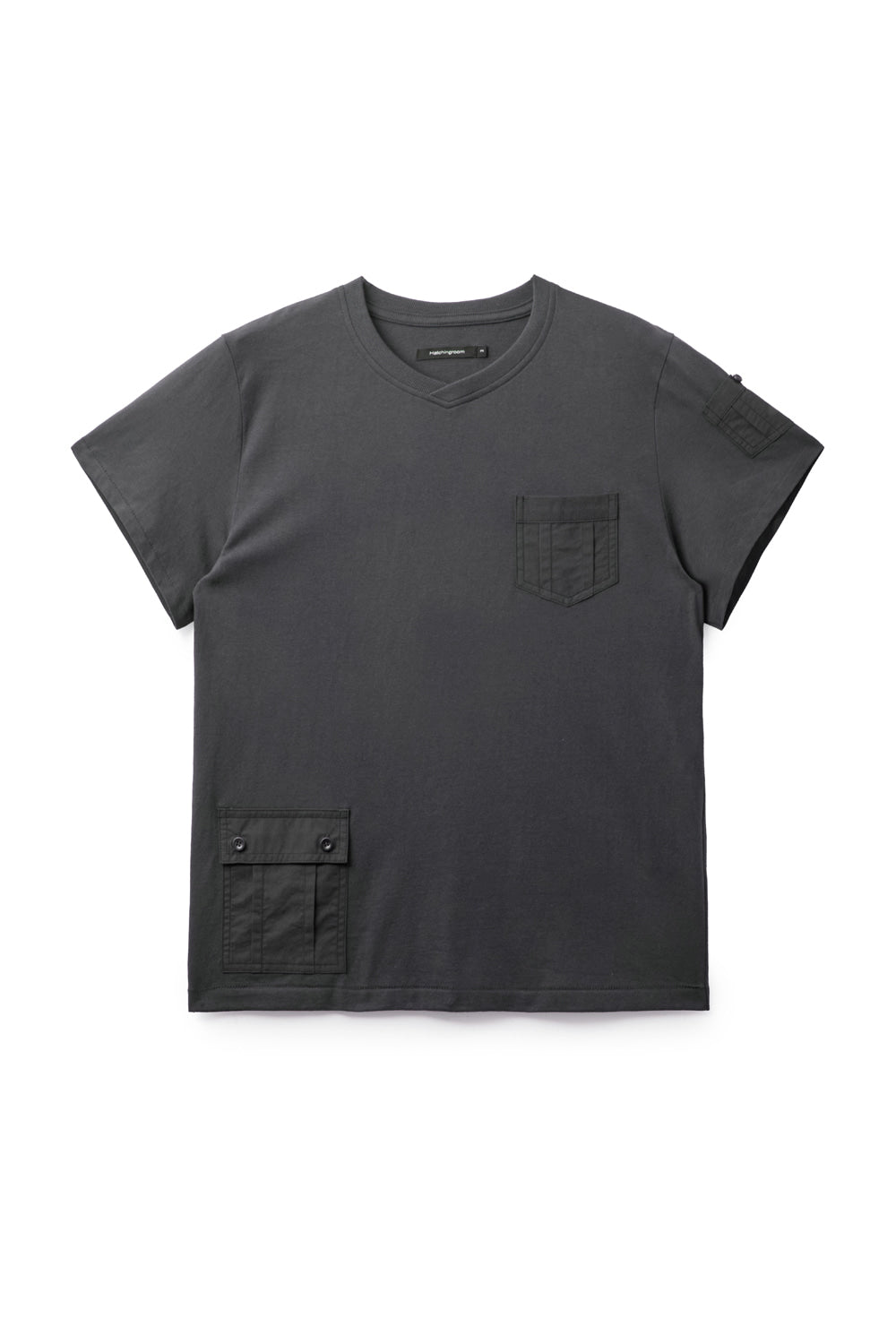 Hatchingroom - Multi Pocket Tee (Charcoal) product image 1 | TRAB K-Fashion Australia
