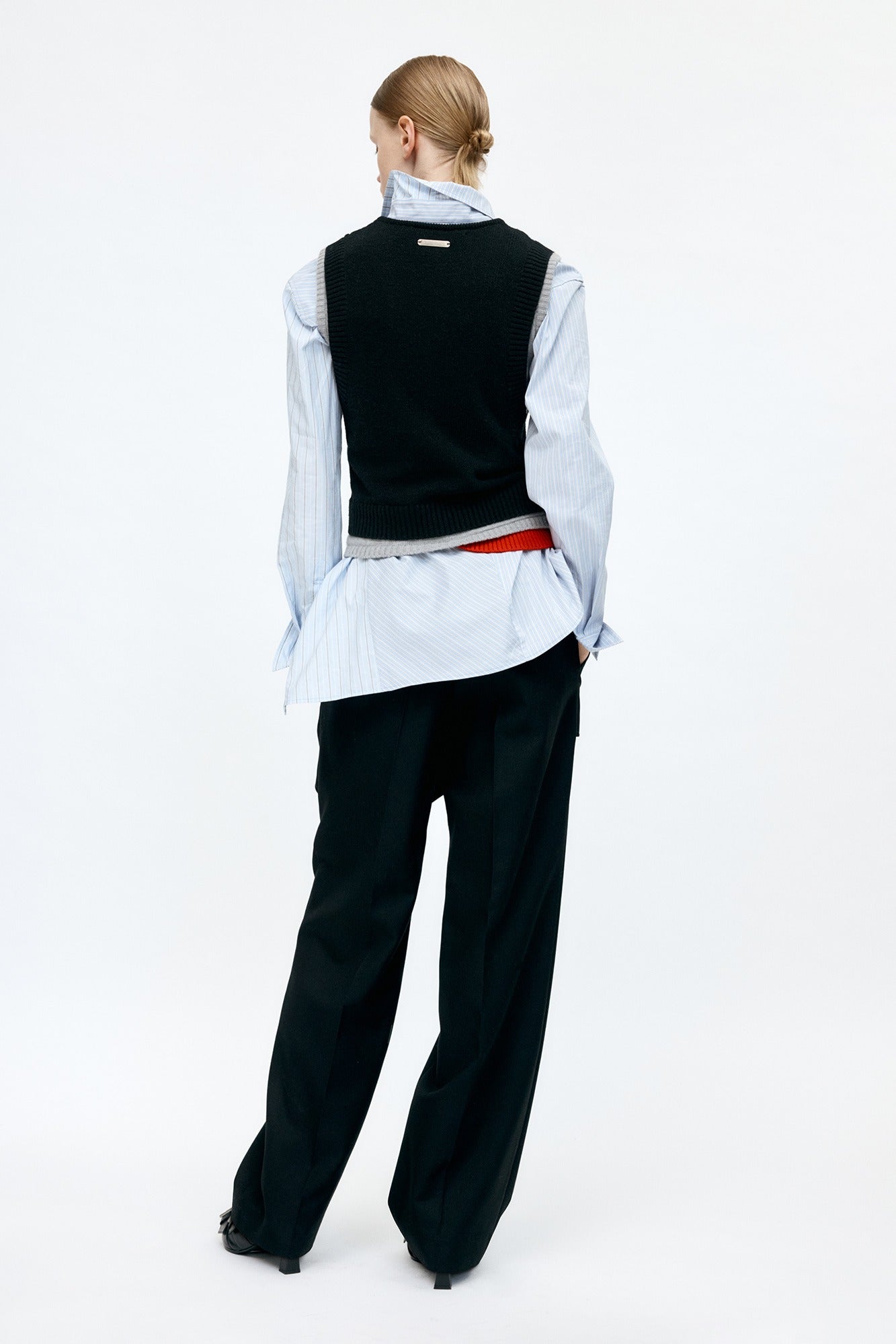 Andersson Bell - Tres Layered Sleeveless Top (Black) product image 1 | TRAB K-Fashion Australia
