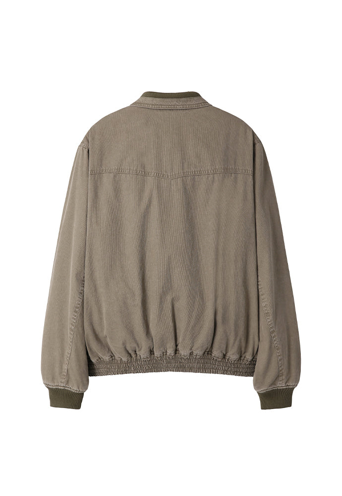 Art if acts - Sherpa Western Bomber Jacket (Moss Grey) product image 8 | TRAB K-Fashion Australia