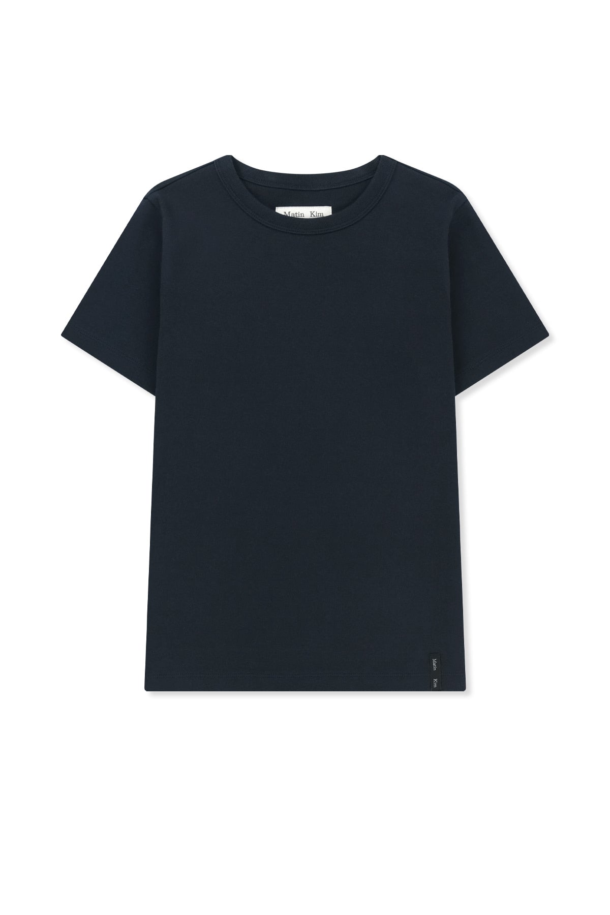 Matin Kim - Label Detail Slim Fit Top (Navy) product image 1 | TRAB K-Fashion Australia