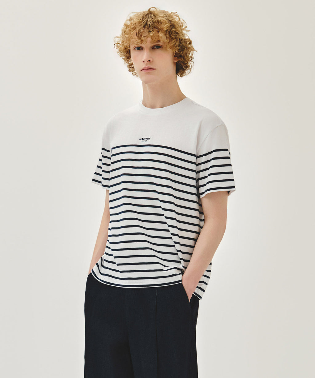 Marithe & Francois Girbaud - Block Stripe Tee (Navy) product image 2 | TRAB K-Fashion Australia