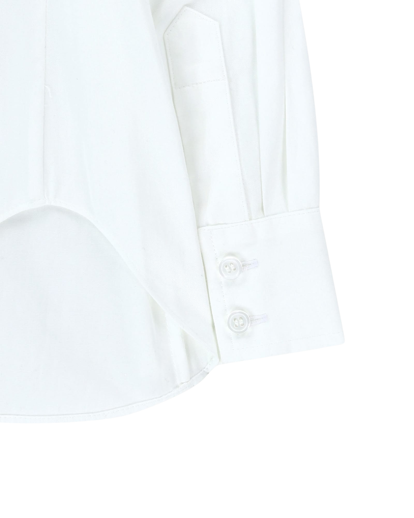 Kimhe Kim - Asymmetrical Shirring Shirt (White) product image 17 | TRAB K-Fashion Australia