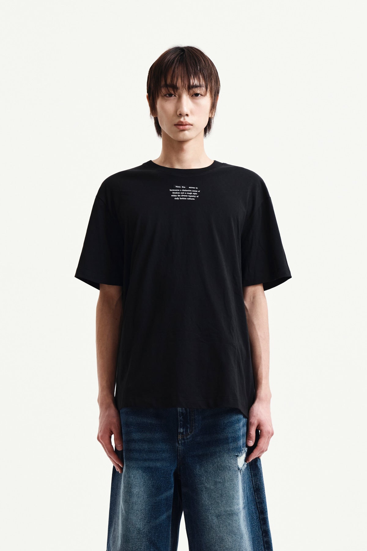 Matin Kim - Label Point Lettering Top (Black) product image 10 | TRAB K-Fashion Australia