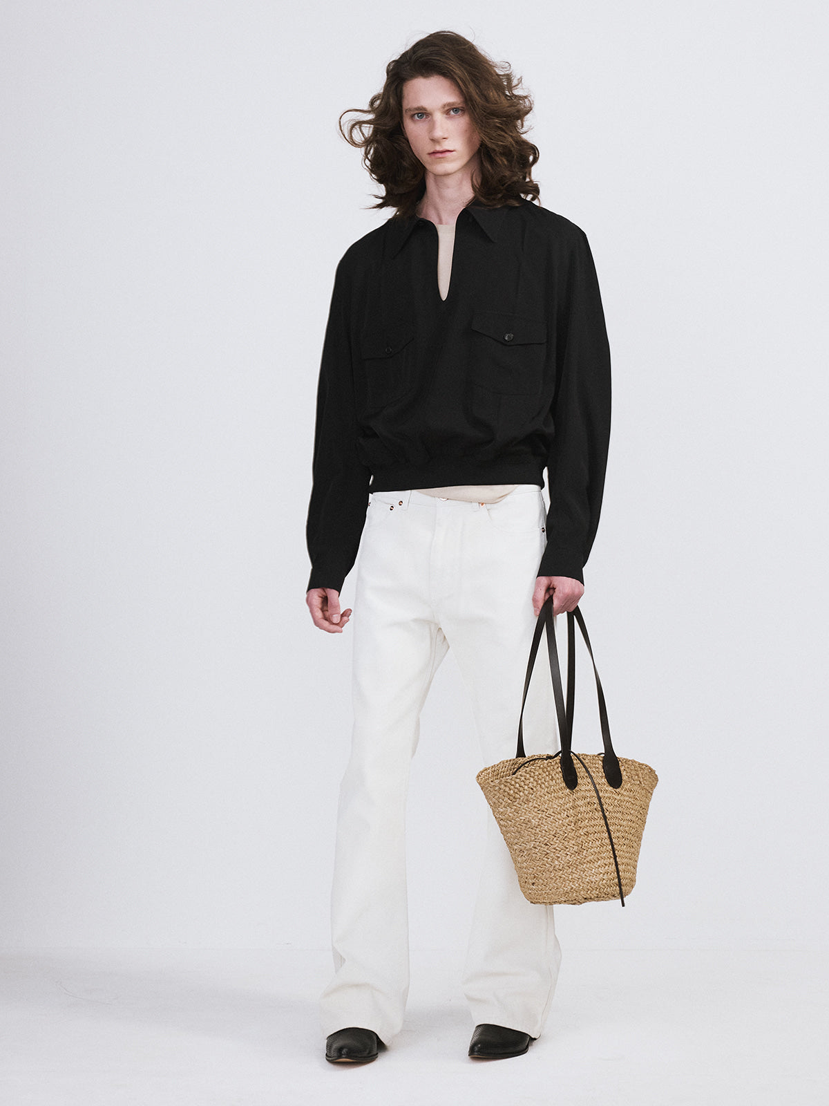 Recto - Two Pocket Hunting Top (Black) product image 2 | TRAB K-Fashion Australia