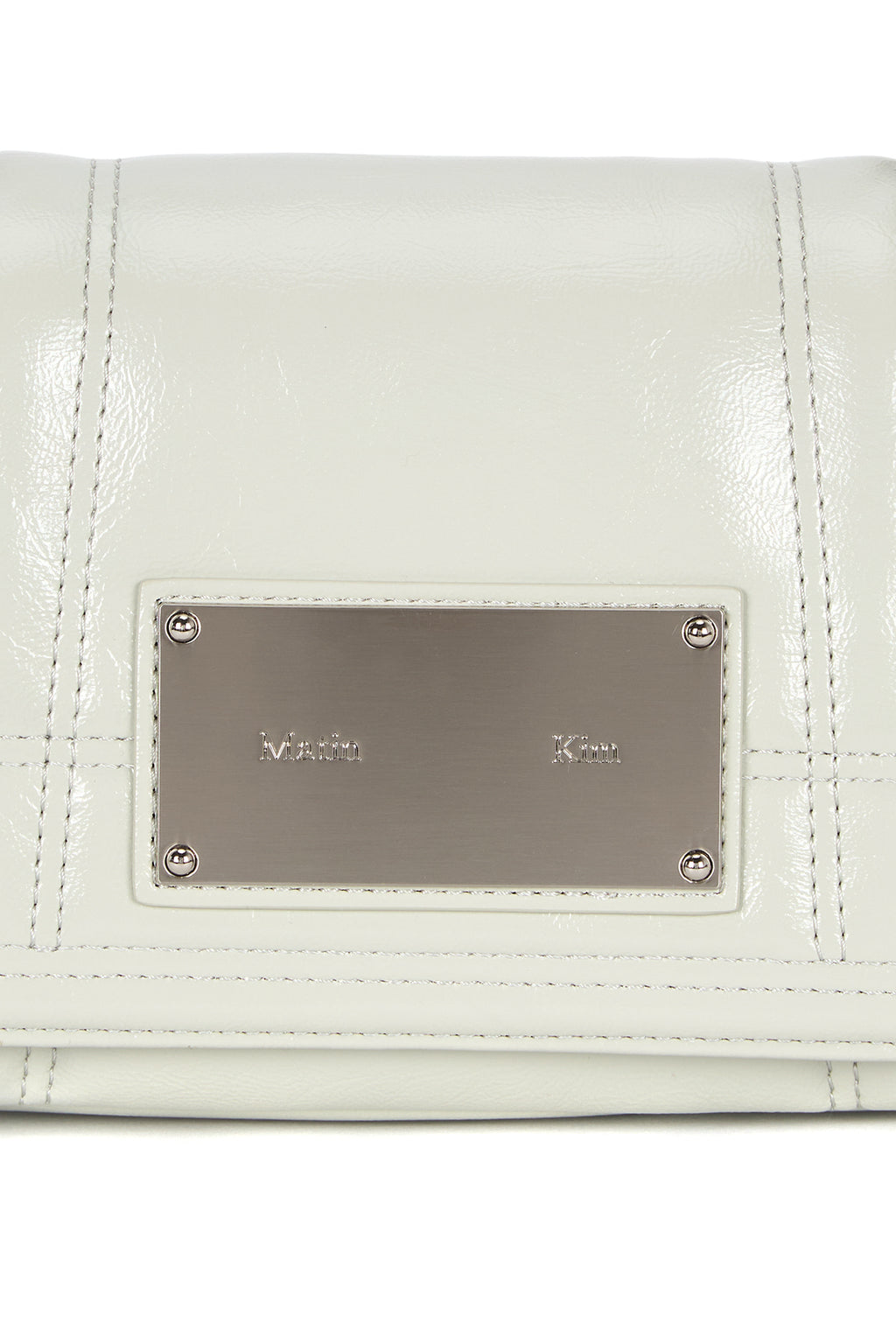 Matin Kim - Glossy Quilting Small Chain Bag (Light Grey) product image 3 | TRAB K-Fashion Australia