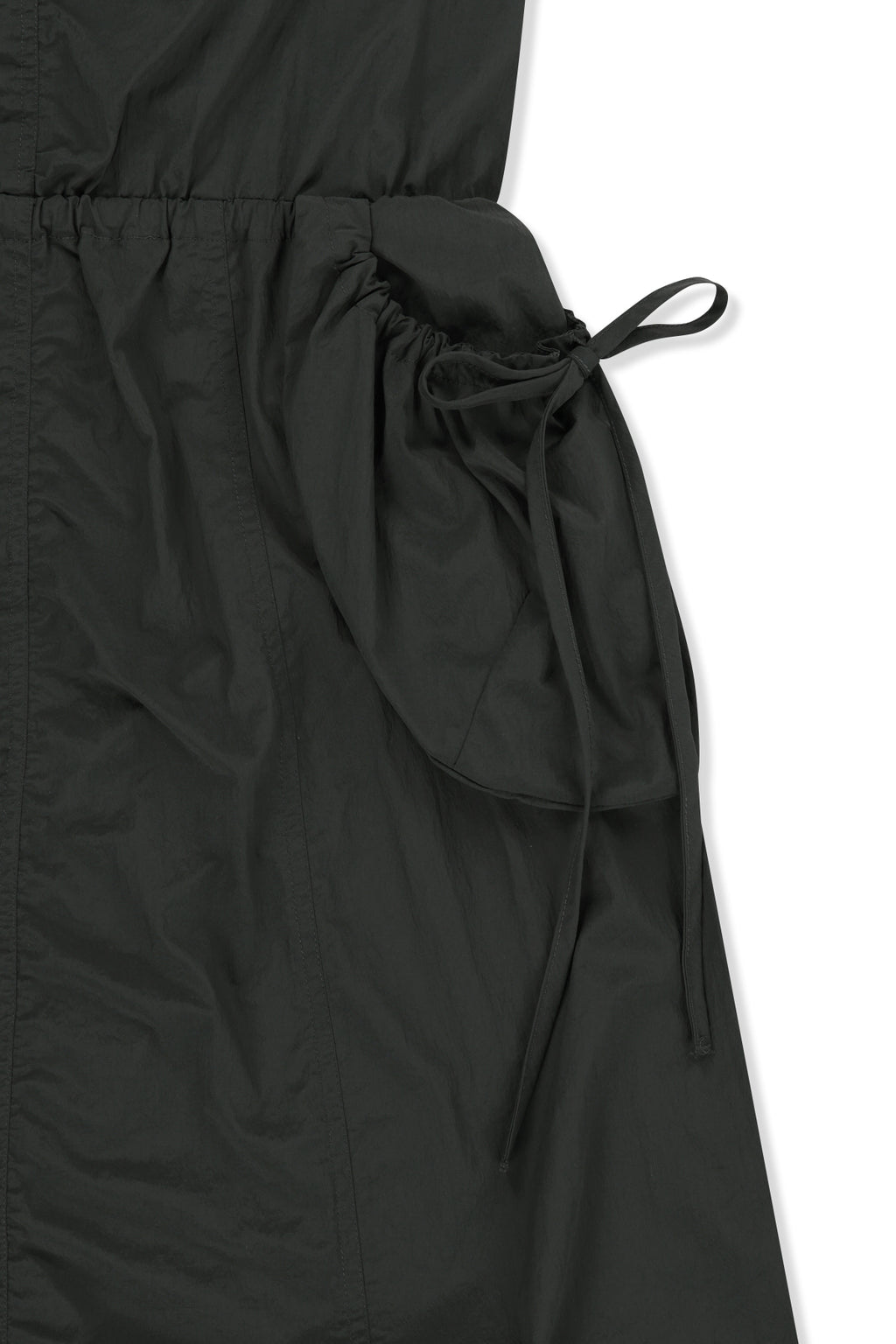 Matin Kim - Strap Detail Sleeveless Utility Dress (Charcoal) product image 4 | TRAB K-Fashion Australia