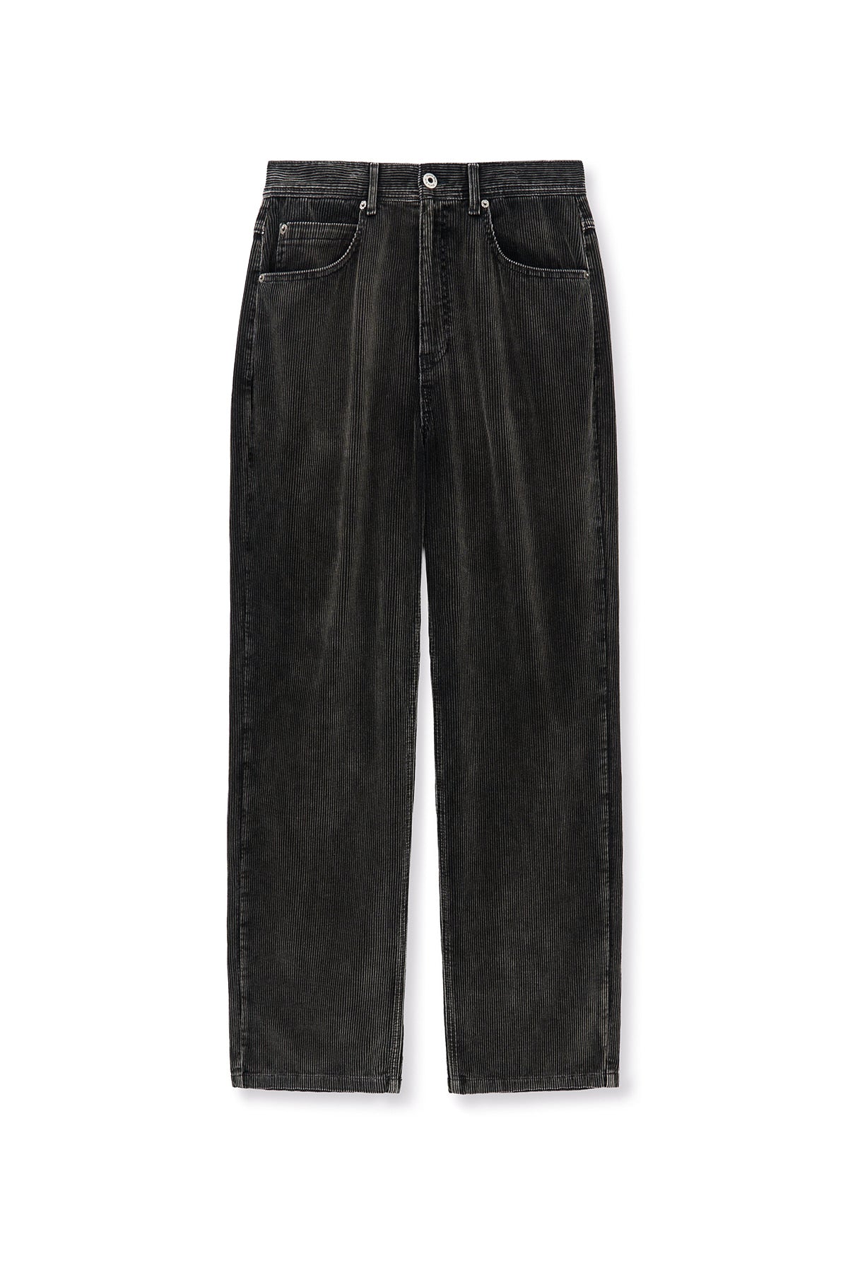 Matin Kim - Washed Corduroy Pants (Charcoal) product image 1 | TRAB K-Fashion Australia