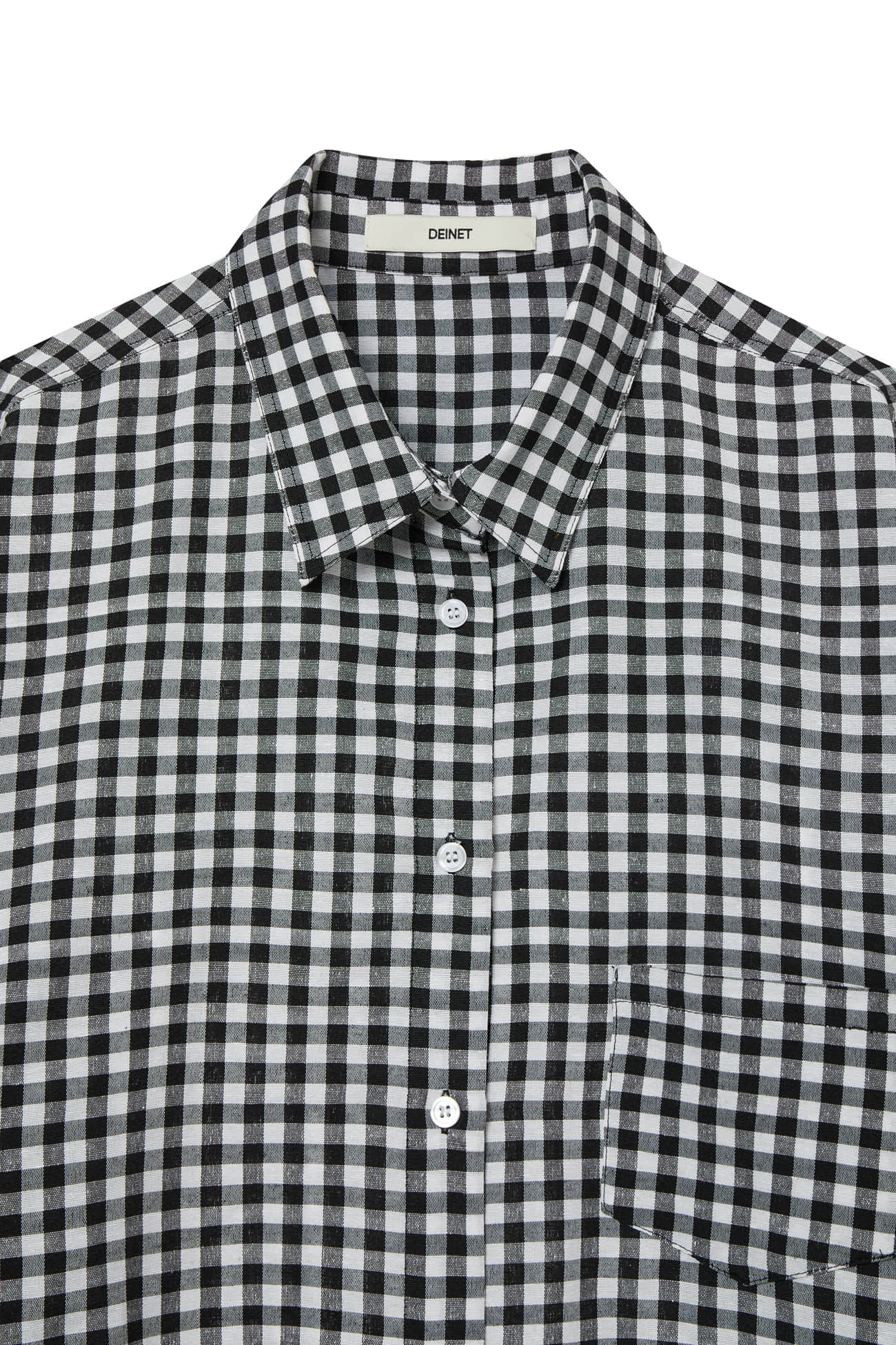 Deinet - Deinet Overfit Check Shirts (Black) product image 3 | TRAB K-Fashion Australia
