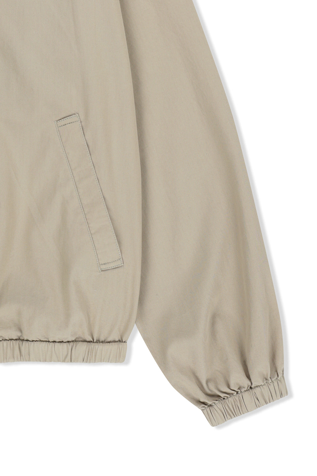 Matin Kim - Small Logo Cotton Zip Up Jumper (Light Beige) product image 4 | TRAB K-Fashion Australia