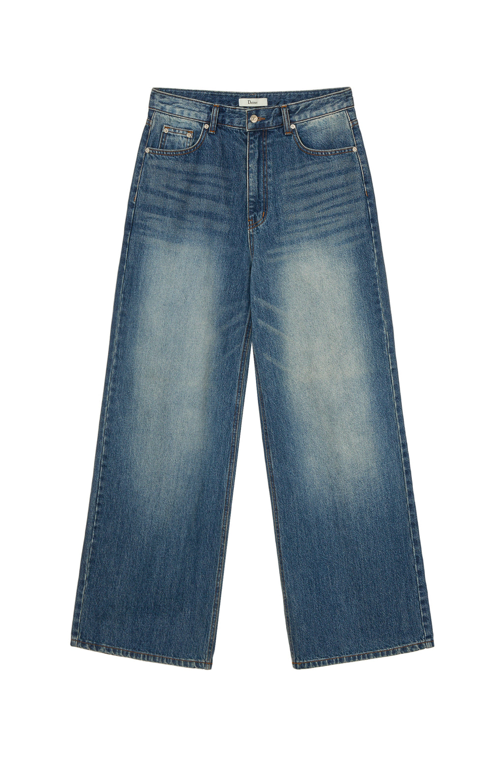 Deinet - Dj Park Back Lettering Denim (Blue) product image 1 | TRAB K-Fashion Australia