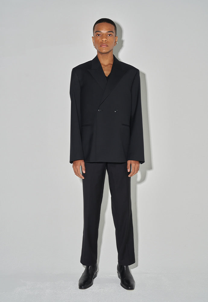 Tonywack - Tailored Double Breasted Blazer (Black) product image 1 | TRAB K-Fashion Australia