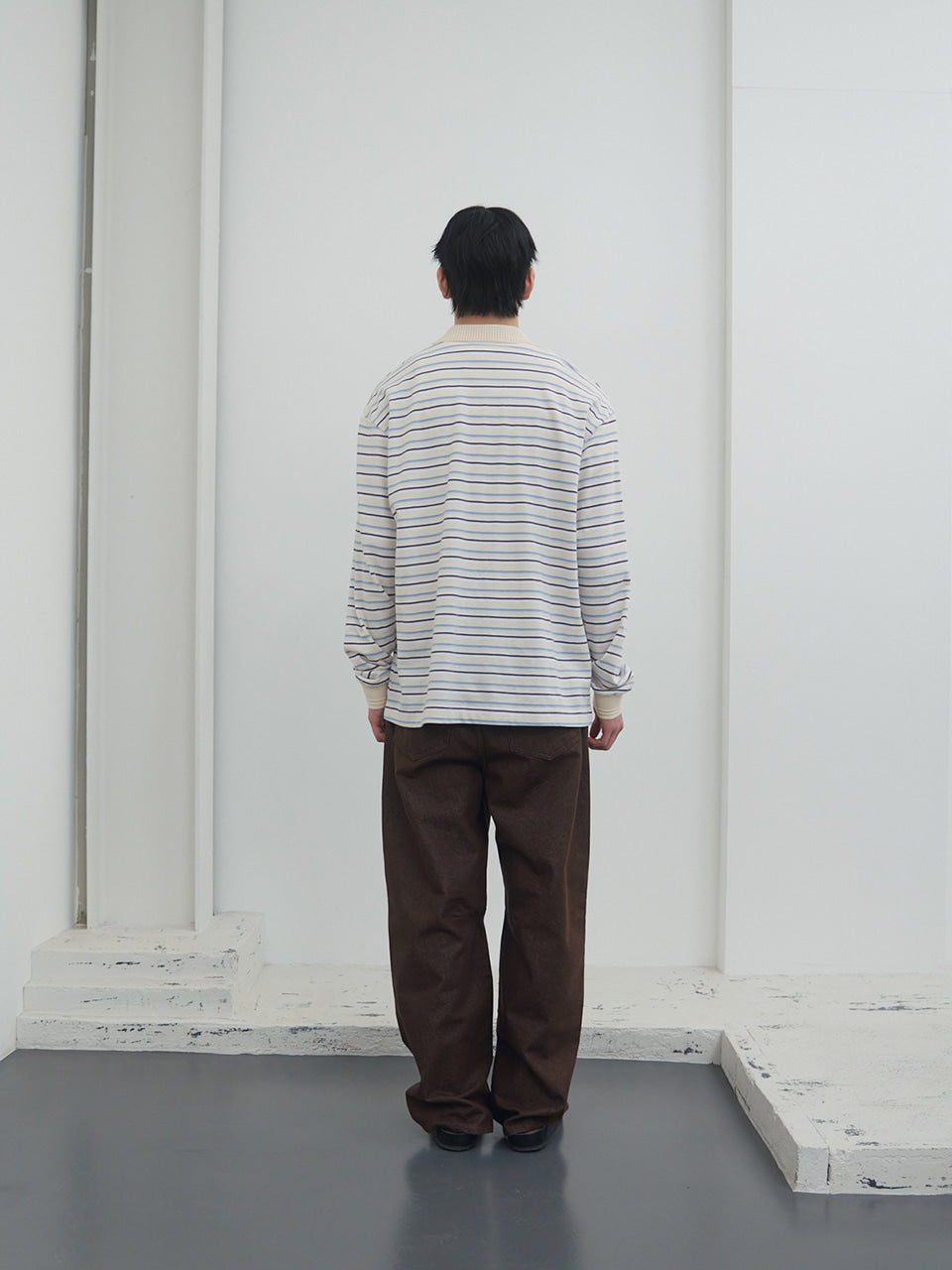 Kijun - Fresh Border Pique Polo (Sky Blue) product image 5 | TRAB K-Fashion Australia